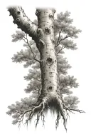 memorial tattoo, Aspen tree tattoo design idea
