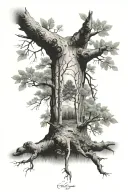 memorial tattoo, Aspen tree tattoo design idea