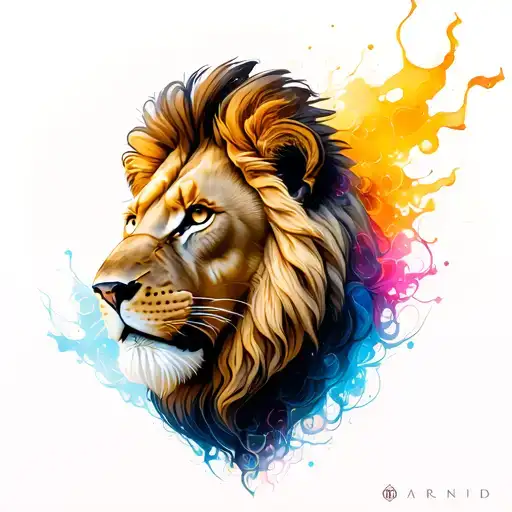 lion Real Madrid tattoo design idea