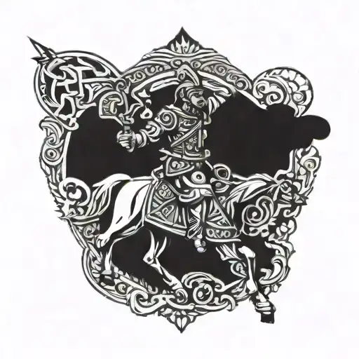Cossack tattoo design idea