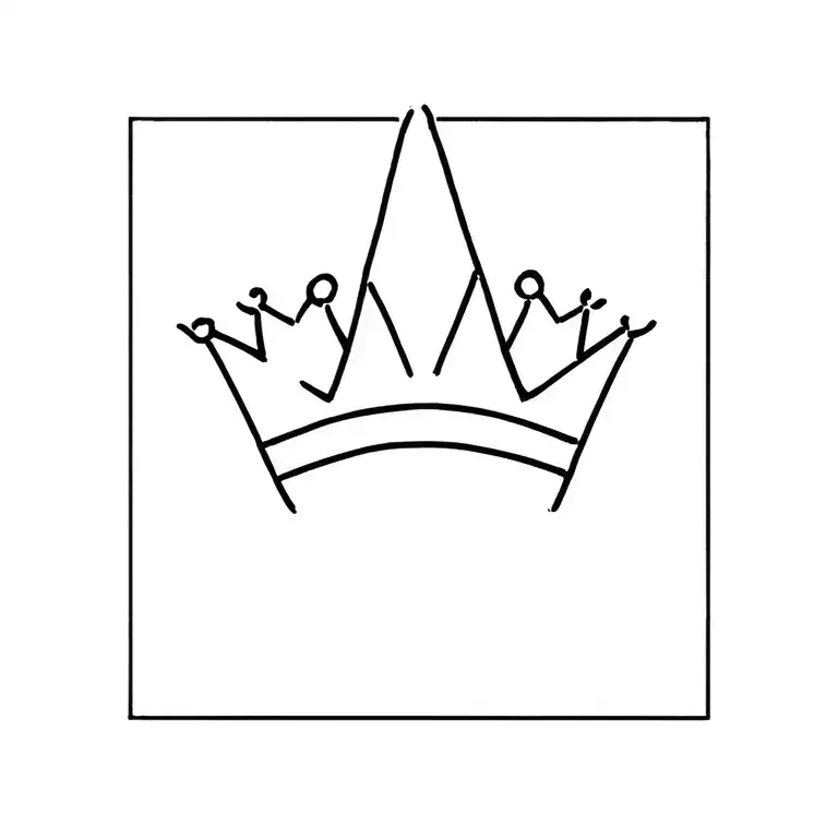 crown tattoo design idea