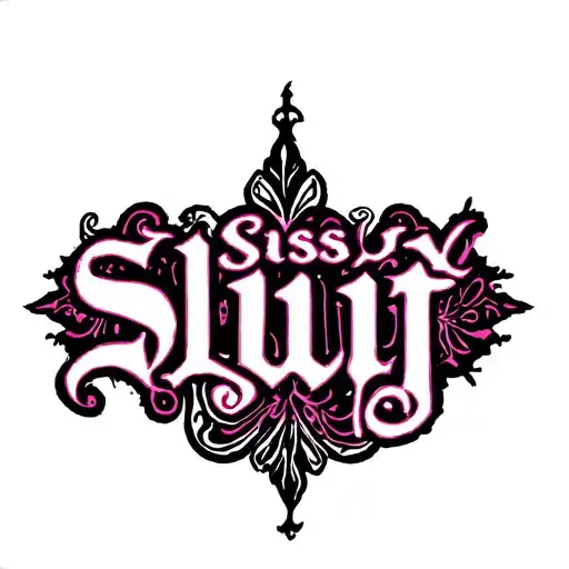 "Sissy Slut"  "tribal" "pelvic" tattoo design idea