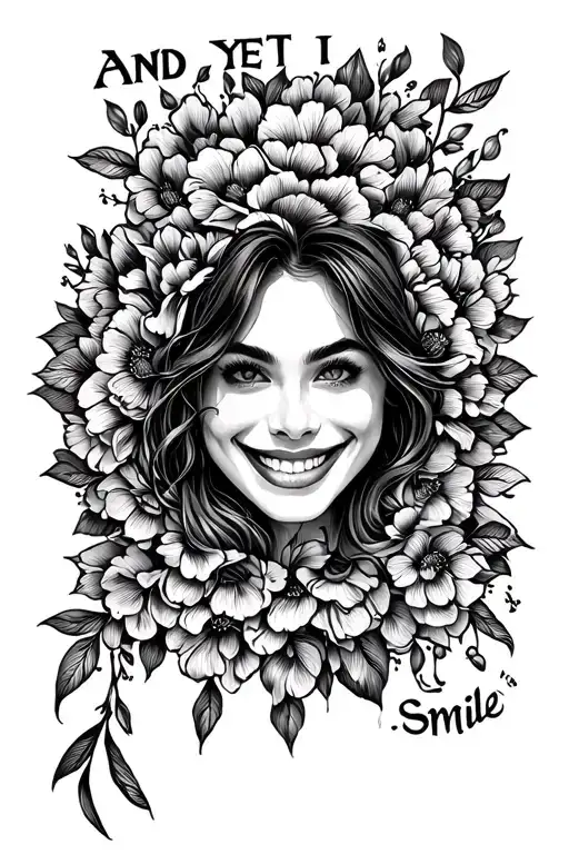 And Yet I Smile tattoo design idea