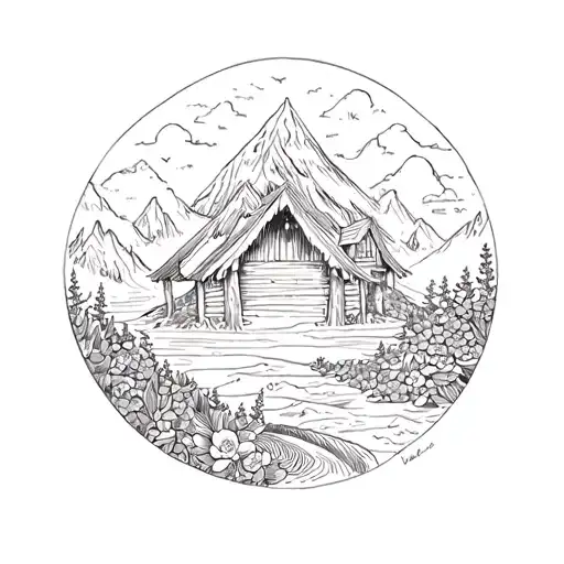 outdoors, wander search for your soul tattoo design idea