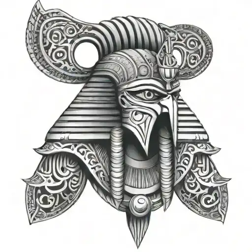 Horus God tattoo design idea