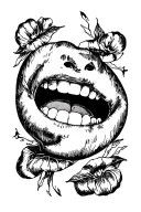 laugh now cry later tattoo tattoo design idea
