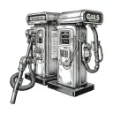 Gas Pumps tattoo design idea