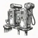 Gas Pumps tattoo design idea