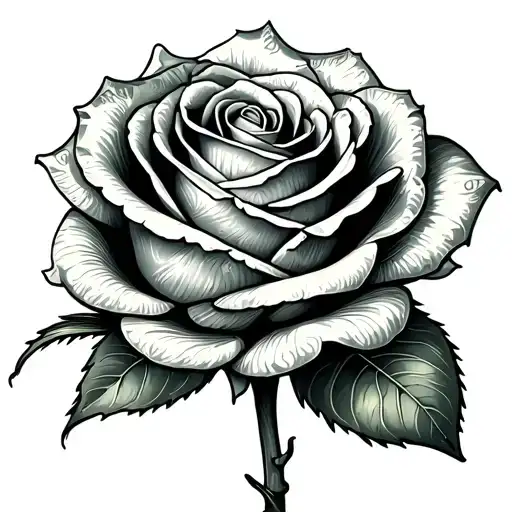Rose made out of nigerian money notes (naira) tattoo design idea