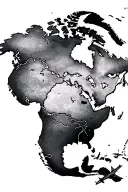 plane trip around countries tattoo design idea