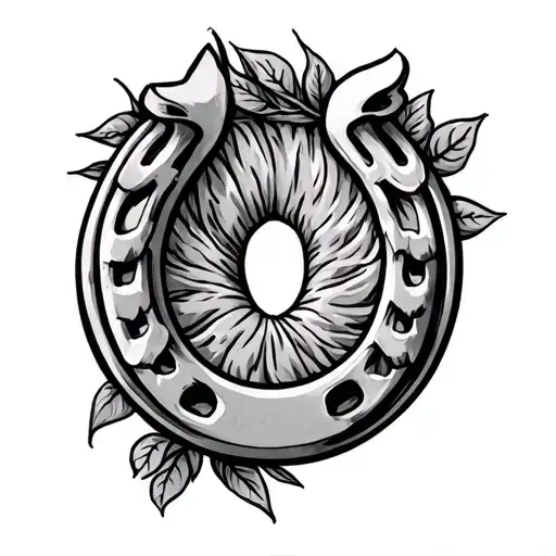 Lucky Horseshoe tattoo design idea