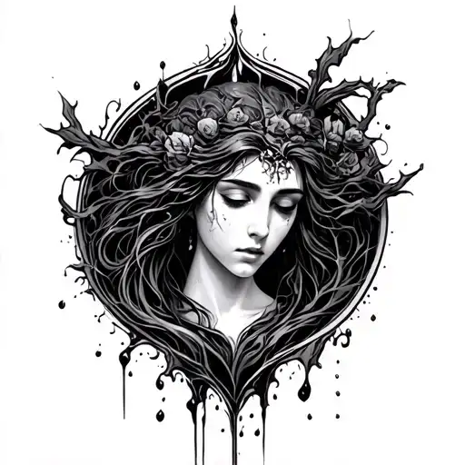 the blood of the covenant is thicker than the water of the womb tattoo design idea