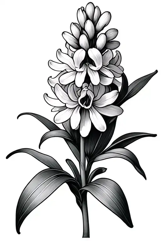 hyacinth flower tattoo tattoo design idea