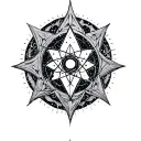 merkabah inside 33 dots. tattoo design idea