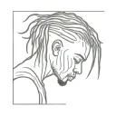 emo,depression,anxiety,darkness,introvert,alone,lonely,suicidal,gothic,,sad,african american male,dreadhead, faceless tattoo design idea