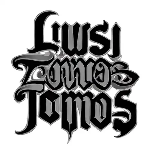 "Liwsi Tomos" Ambigram tattoo Design tattoo design idea