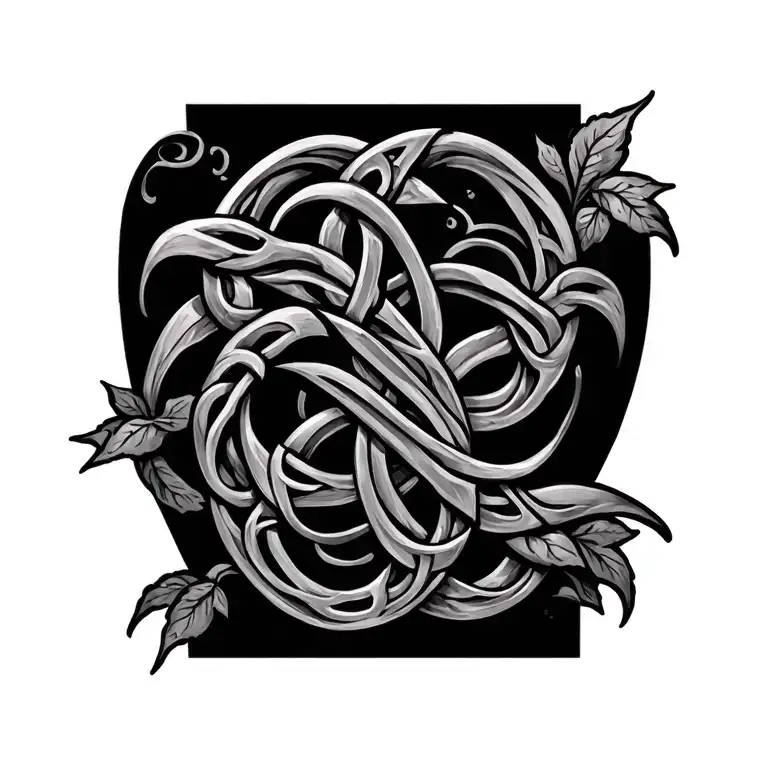 Celtic Vine tattoo design idea