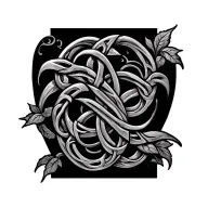 Celtic Vine tattoo design idea