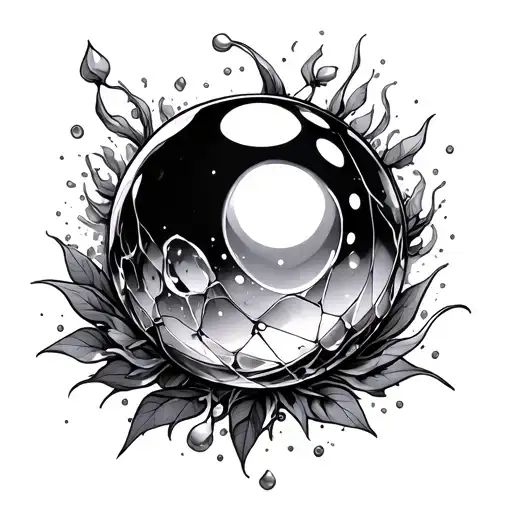 Crystall Ball tattoo design idea