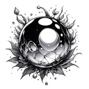 Crystall Ball tattoo design idea