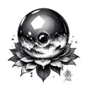Crystall Ball tattoo design idea