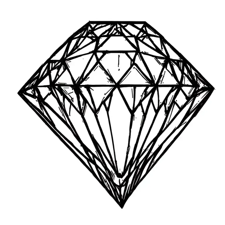 Diamond shaped tattoo tattoo design idea