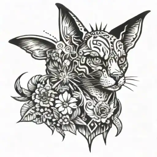 neo-expressionist tattoo abput the absurdity of life tattoo design idea