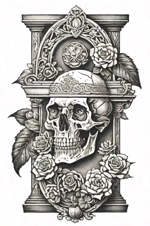 sarcophagus tattoo design idea