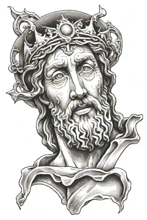 Jesus Olympus tattoo design idea