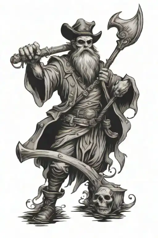 charon boatman tattoo design idea
