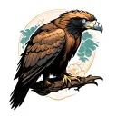 wedge tailed eagle tattoo design idea