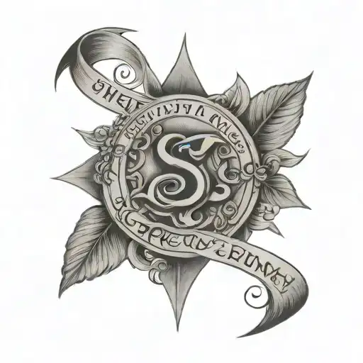 Serenity Prayer tattoo design idea