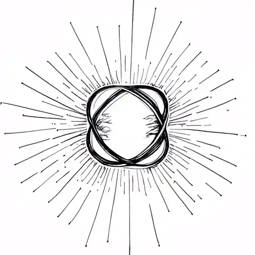 Infinity of thought and consciousness, freedom of expression, serenity tattoo design idea