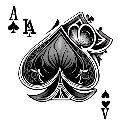Ace Of Spades Card tattoo design idea