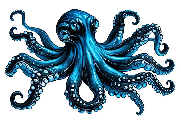 blue ringed octopus tattoo design idea