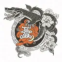 Family loyalty balance tattoo design idea