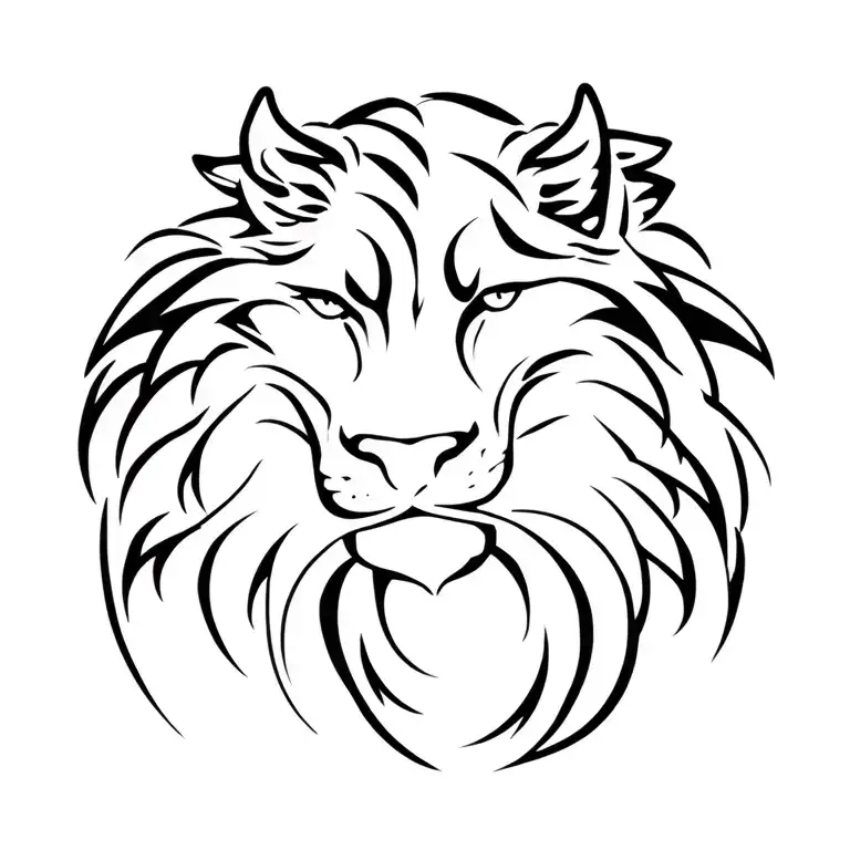 cancer and Leo  tattoo design idea