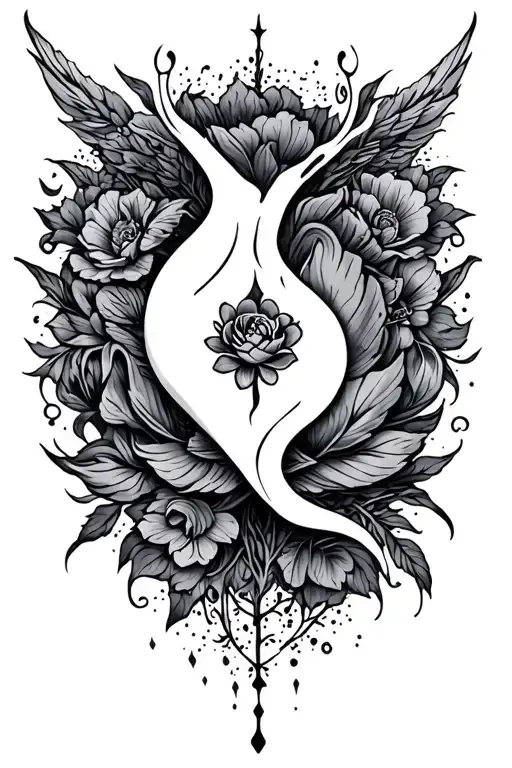 new life beginning after divorce tattoo design idea