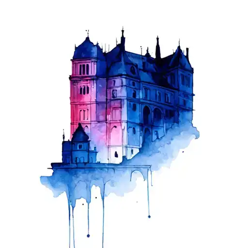 famous architecture  tattoo design idea