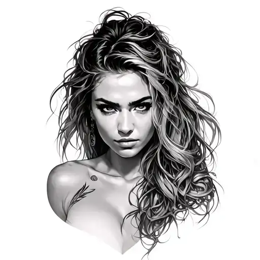 Rhea Ripley tattoo design idea