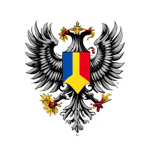 Romanian Flag tattoo design idea