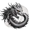 dragon mandala design tattoo design idea