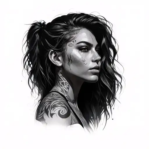 Rhea Ripley tattoo design idea