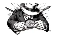 Gangster Monopoly Man tattoo design idea