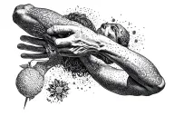 Tommy pickle arms above head tattoo design idea