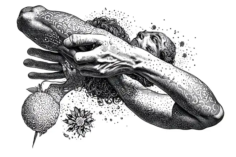 Tommy pickle arms above head tattoo design idea