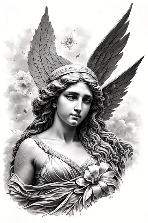 greek goddess aphrodite tattoo design idea
