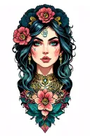 Sarah Gemini 1986 tattoo design idea