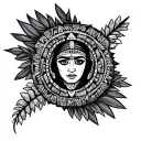 Mexican Aztec tattoo design idea