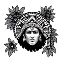 Mexican Aztec tattoo design idea